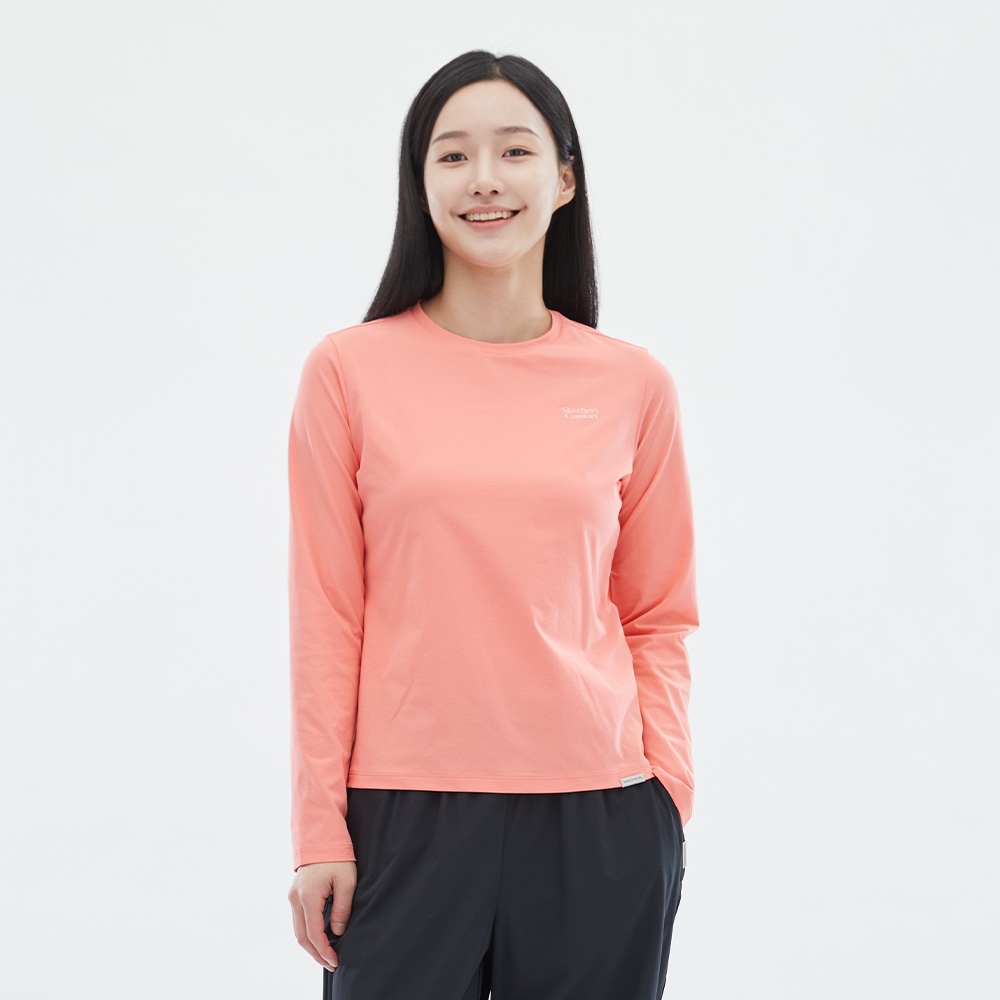 [스케쳐스 어패럴] 여성 소로나 긴팔 라운드 티셔츠