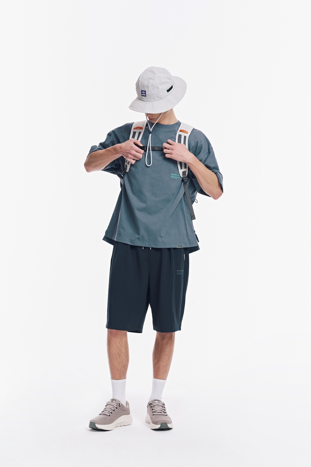 유니 고트레일 로고 스트링 백팩