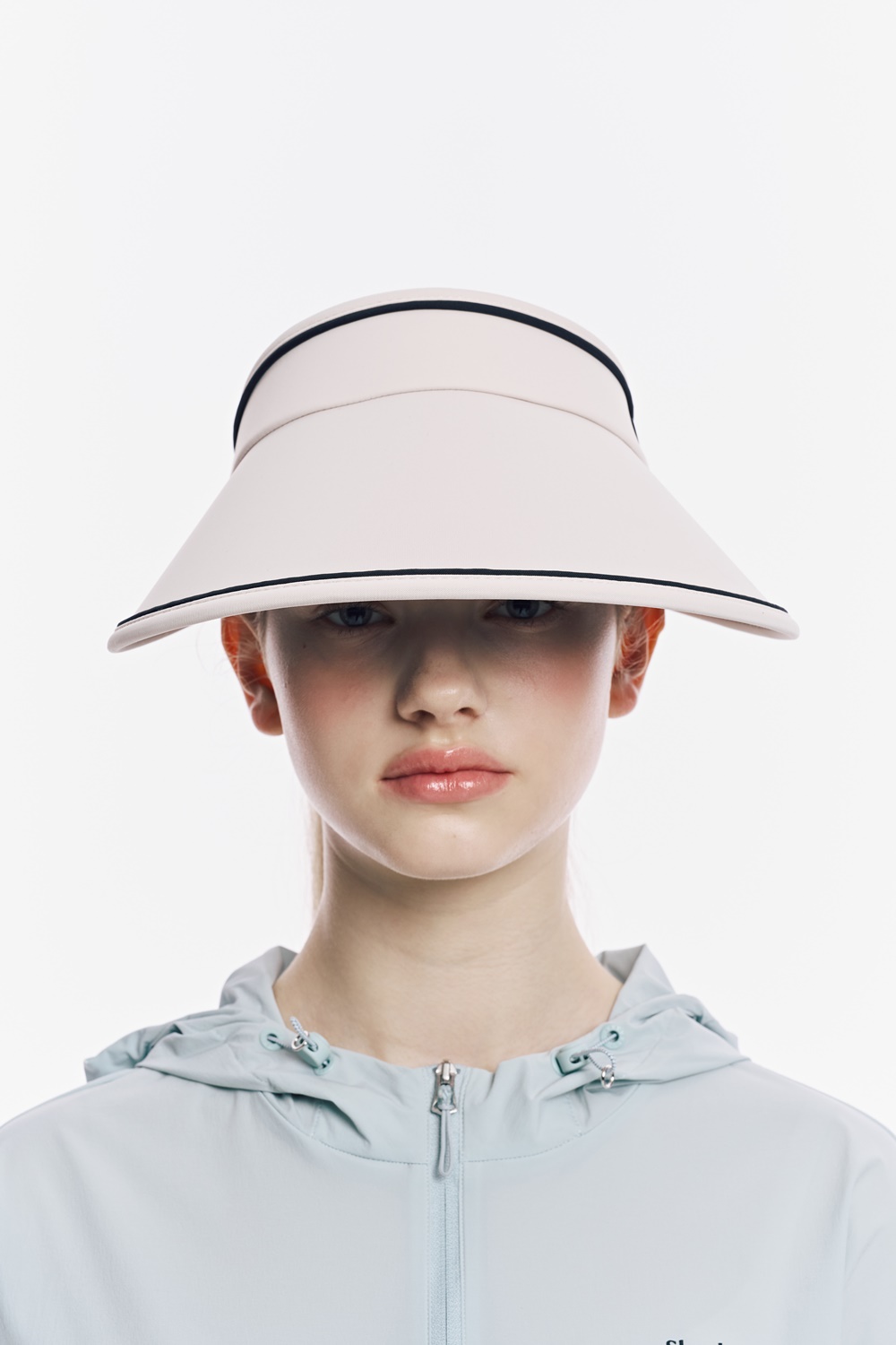여성 와이드 챙 선캡