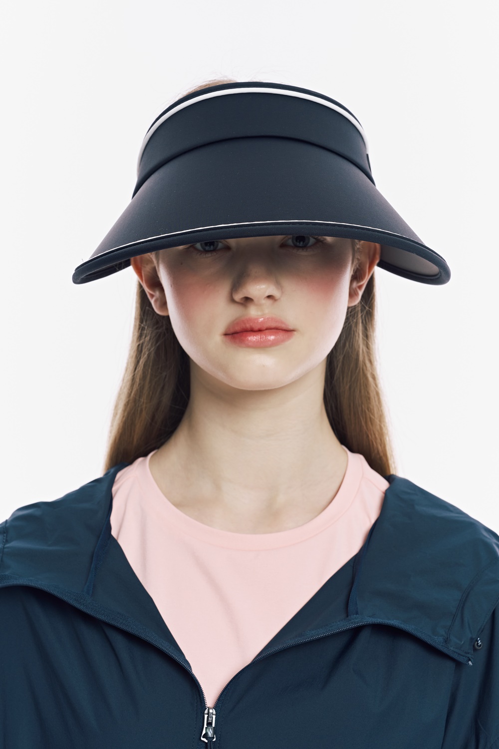 여성 와이드 챙 선캡