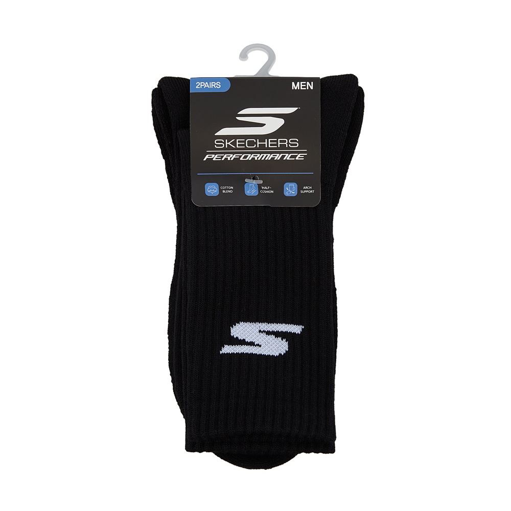 남성 장목 파일 양말 2족