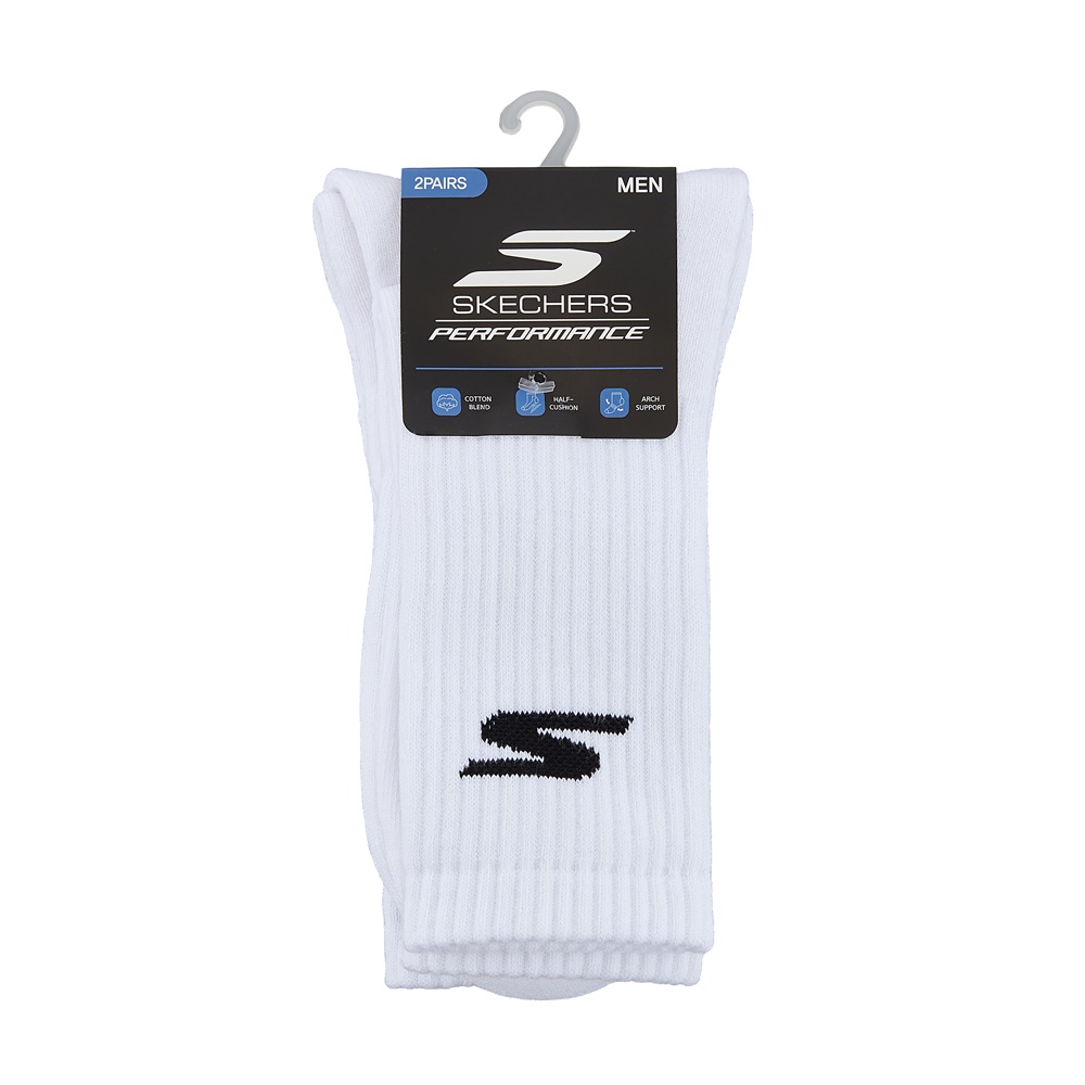 남성 장목 파일 양말 2족