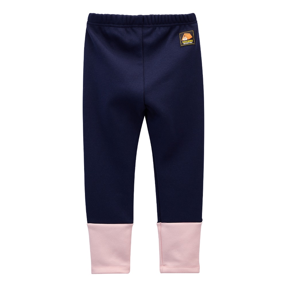 여아 배색 기모 레깅스