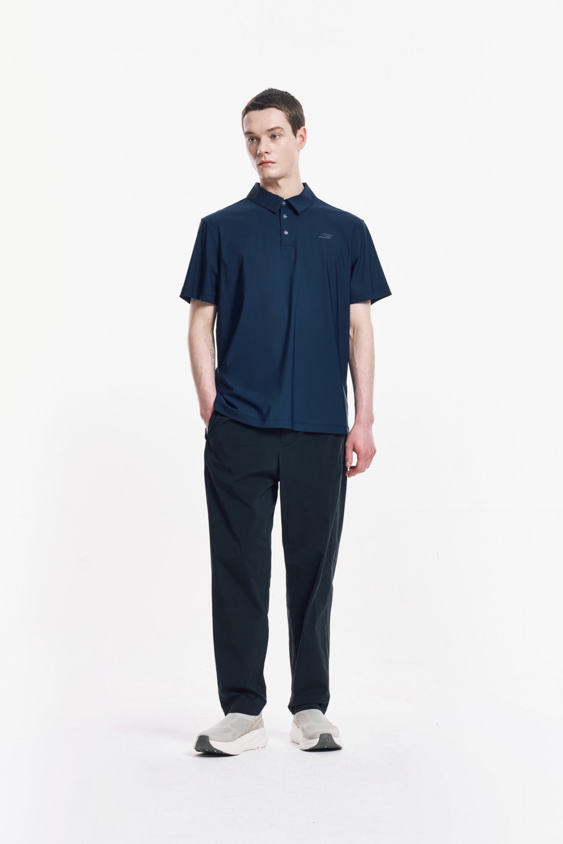 [스케쳐스 어패럴] 남성 액티브 트리코트 폴로 티셔츠