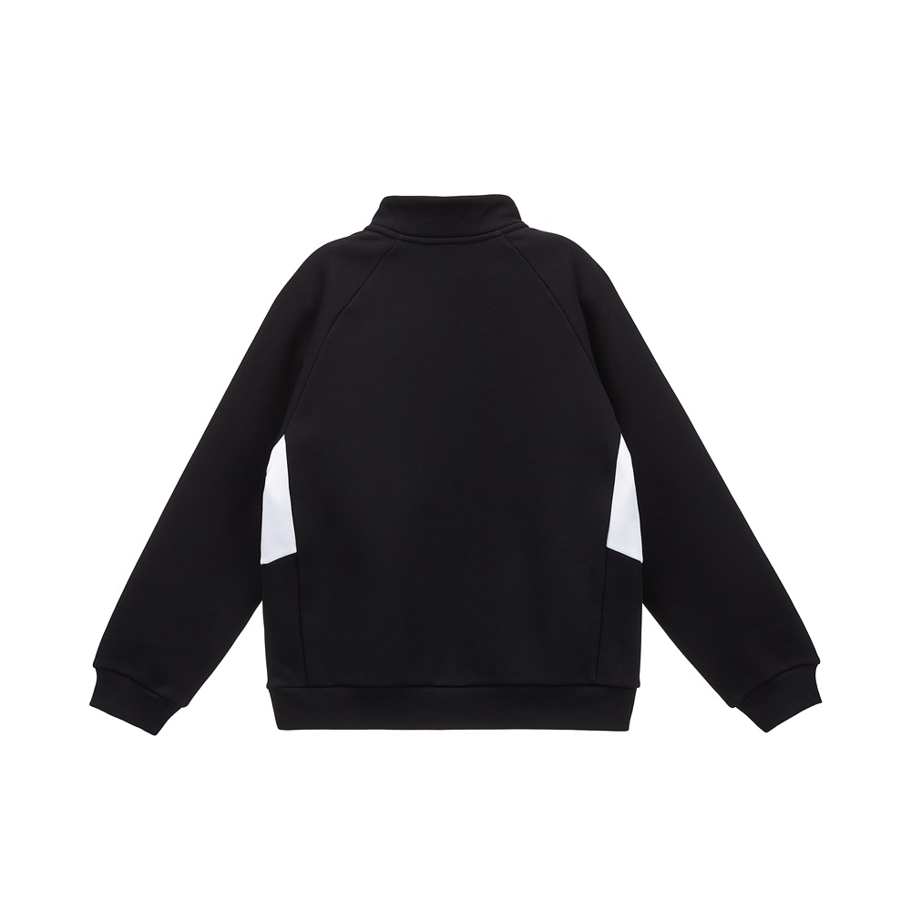 [스케쳐스 어패럴] 남아 스몰 아트웍 몸판 배색 니트 반집업