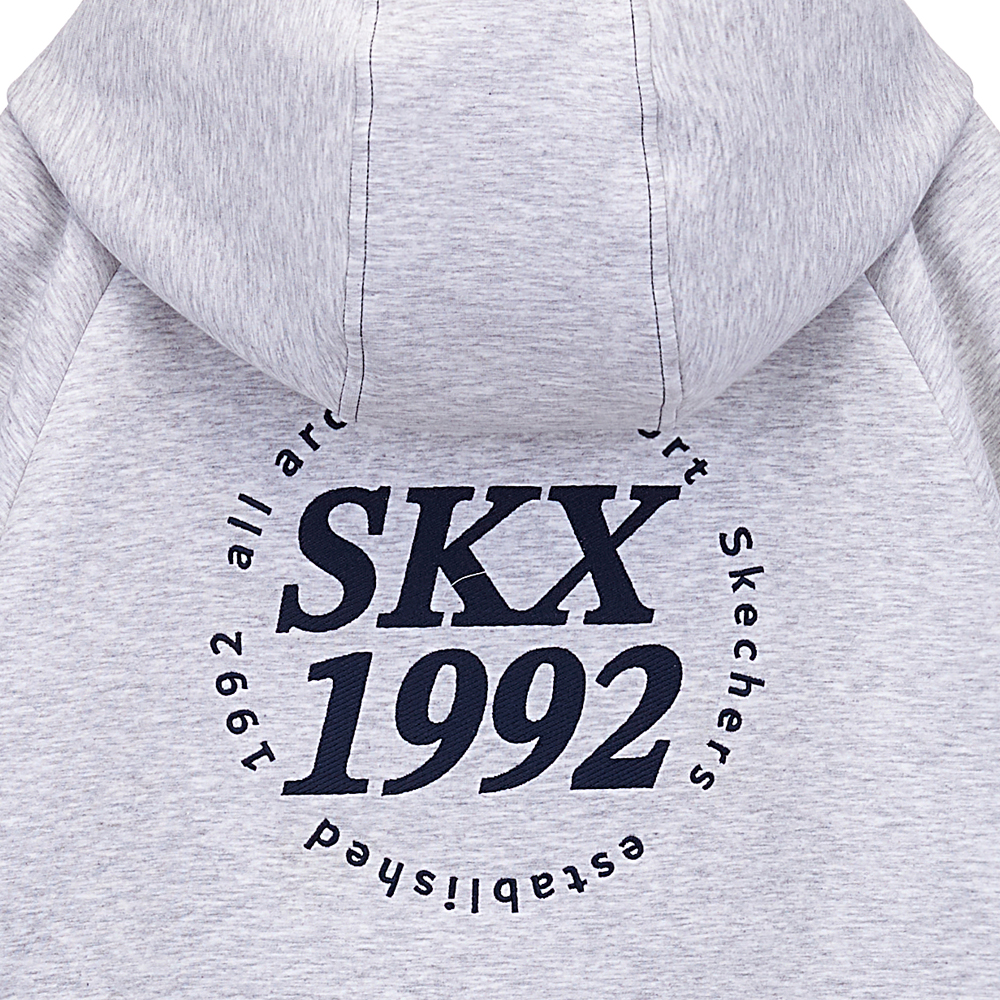 [스케쳐스 어패럴] 남아 원형 레터링 후드 티셔츠