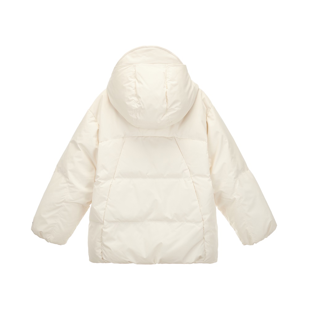 [스케쳐스 어패럴] 여아 숏 기장 지퍼 배색 다운 자켓