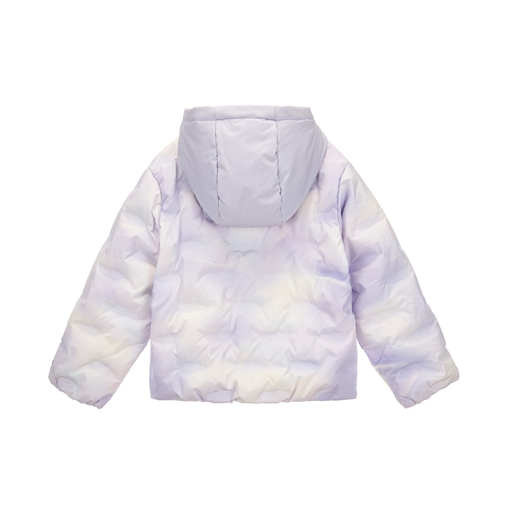 [스케쳐스 어패럴] 여아 숏 기장 프린트 배색 다운 자켓