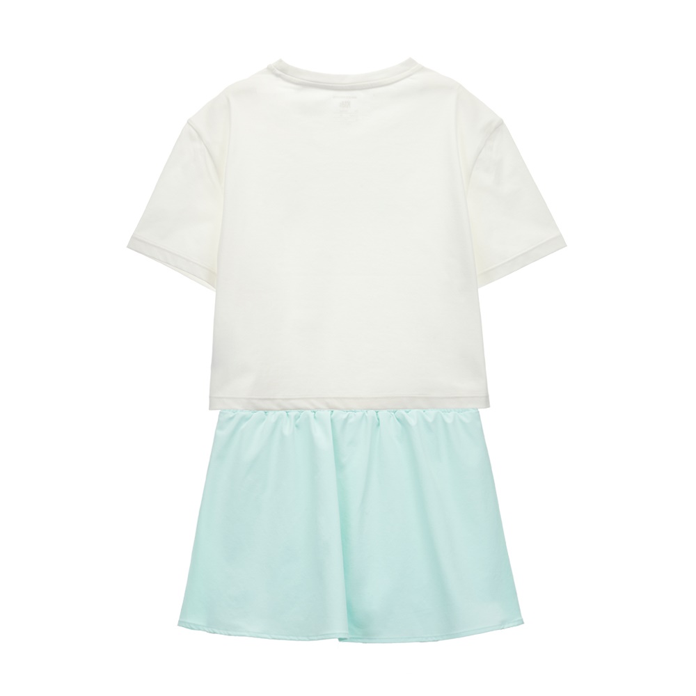 [스케쳐스 어패럴] 여아 플리츠 디테일 상하의 셋업 세트