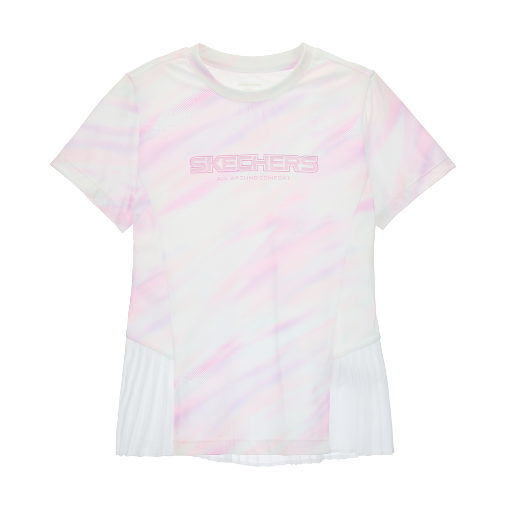 [스케쳐스 어패럴] 여아 프린트 플리츠 티셔츠