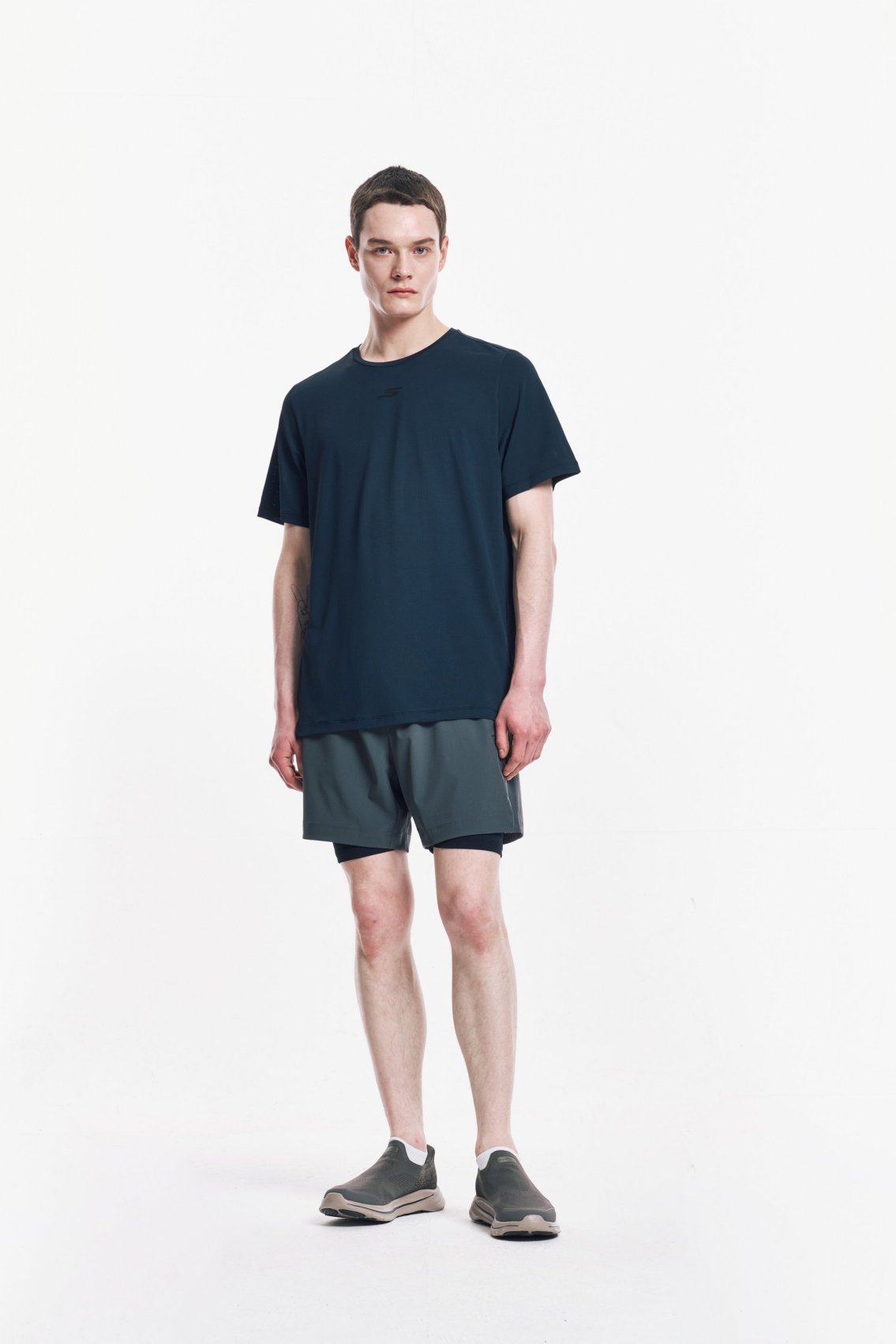 [스케쳐스 어패럴] 남성 액티브 메쉬 반팔 티셔츠