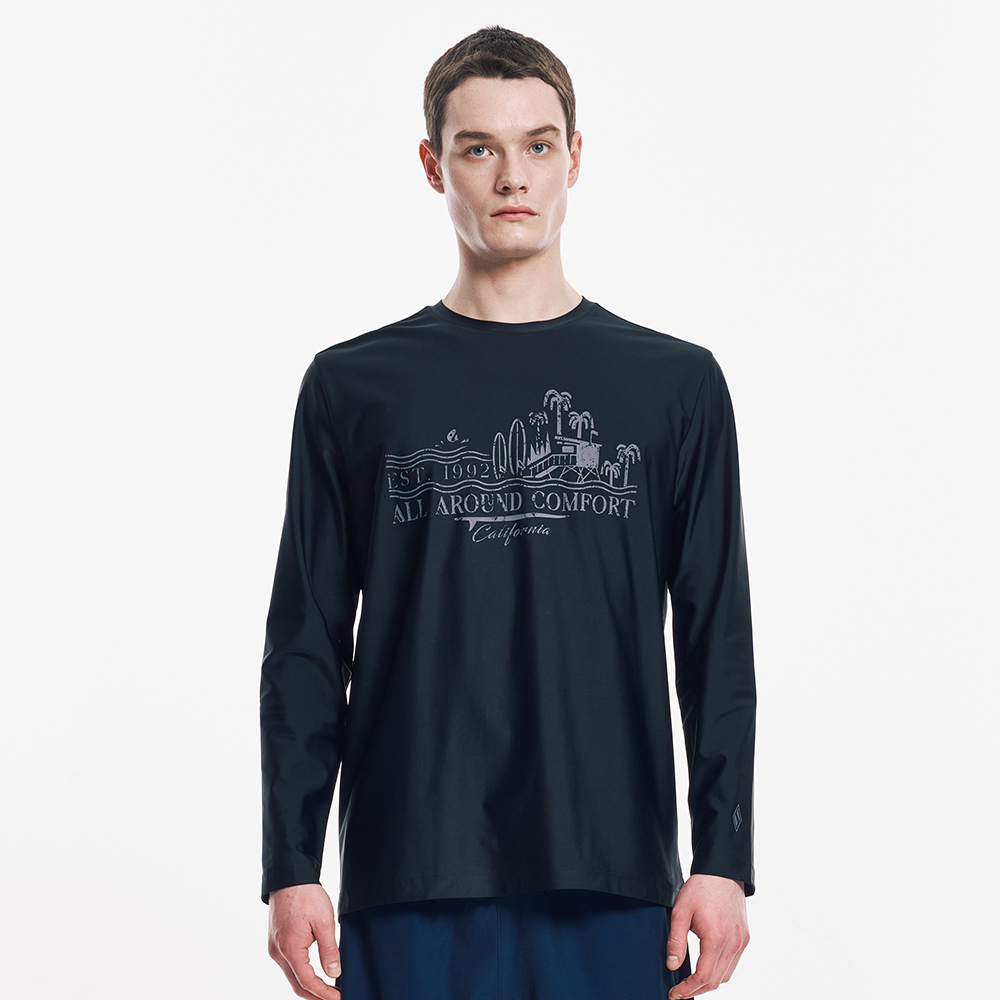 [스케쳐스 어패럴] 남성 오션 그래픽 래쉬가드