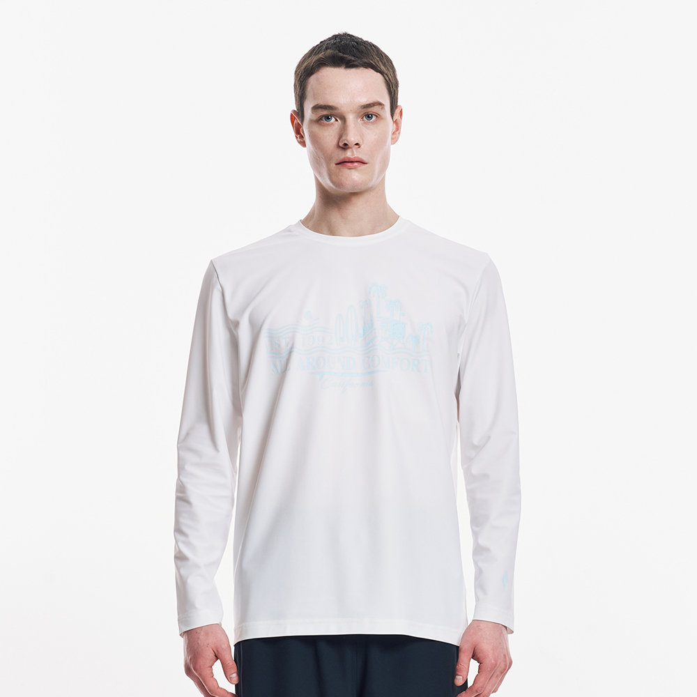 [스케쳐스 어패럴] 남성 오션 그래픽 래쉬가드