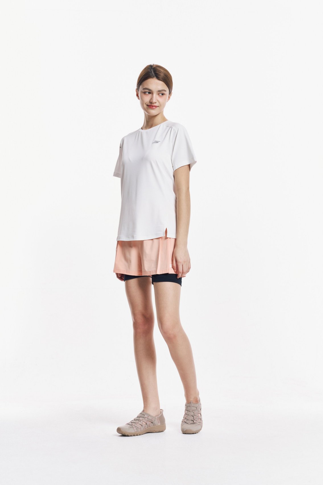 [스케쳐스 어패럴] 여성 액티브 메쉬 반팔 티셔츠