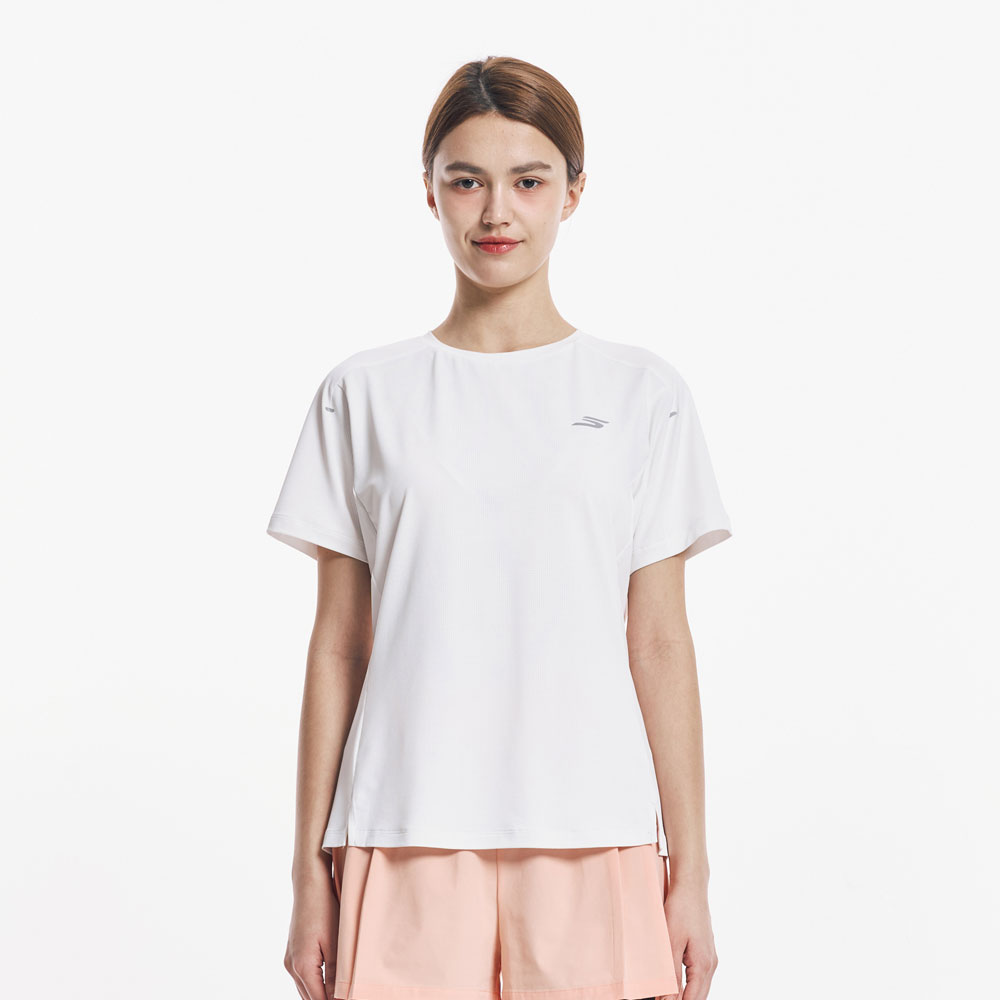 [스케쳐스 어패럴] 여성 액티브 메쉬 반팔 티셔츠