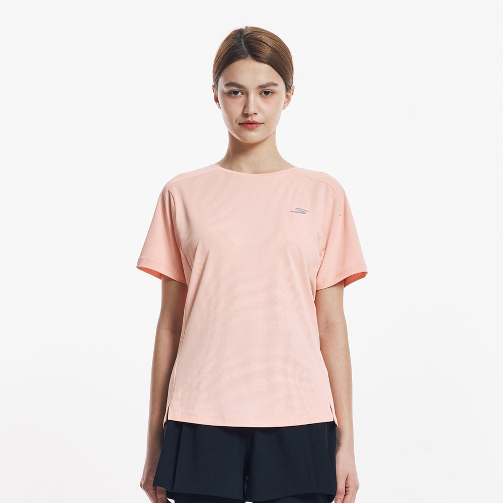 [스케쳐스 어패럴] 여성 액티브 메쉬 반팔 티셔츠